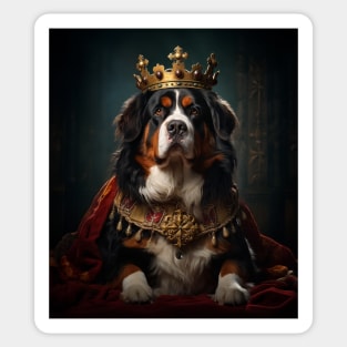 Stalwart Bernese Mountain Dog - Medieval Swiss King Sticker